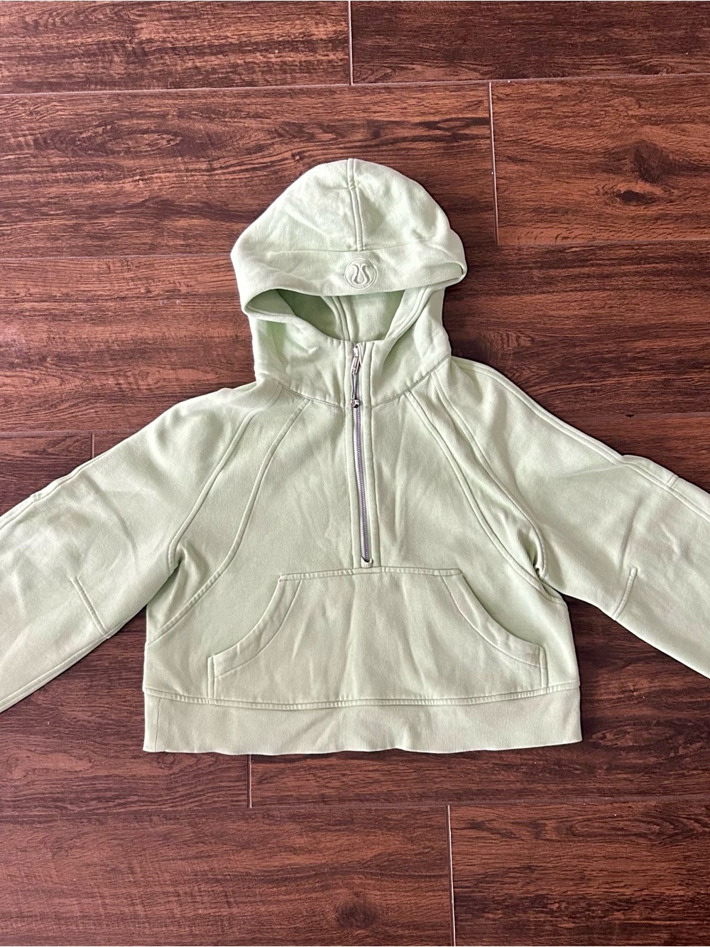 lululemon athletica light Green Half-Zip Hoodie